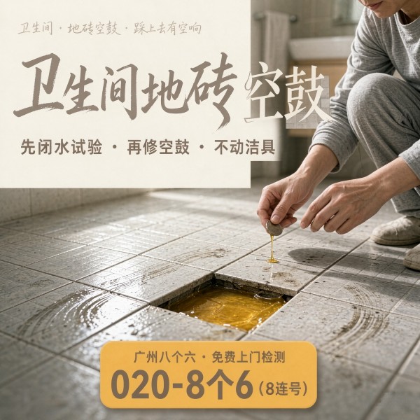 广州八个六瓷砖空鼓维修品牌宣传图