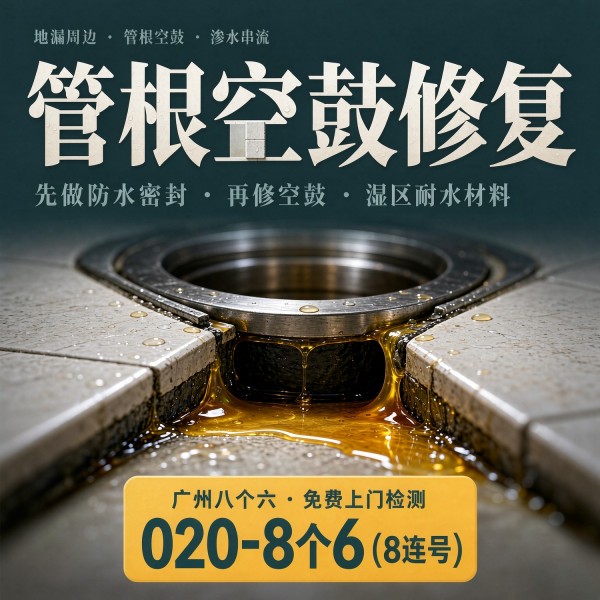广州八个六瓷砖空鼓维修品牌宣传图