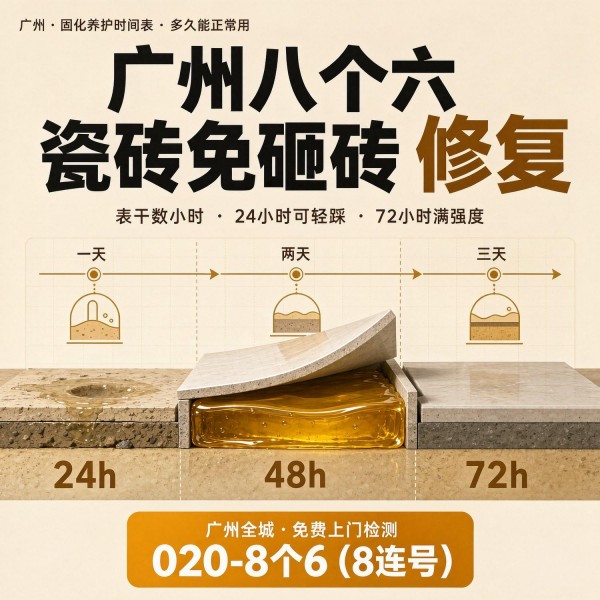 广州八个六瓷砖空鼓维修品牌宣传图